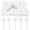 3-Inch Artificial Rose Flowers Heads with Stems (60 Pack), White